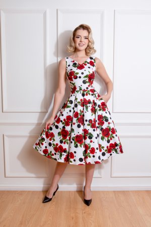 Colette Floral Swing Dress